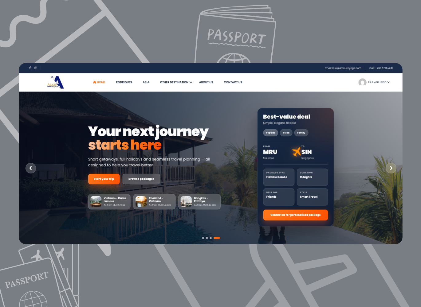 Website design project